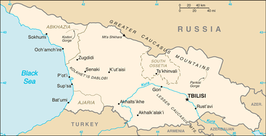 Карта Грузії